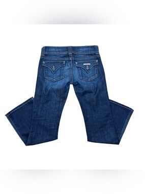 Y2K Hudson Jeans Womens 27 Dark Wash Low Rise Bootcut Denim Vintage 2000s USA